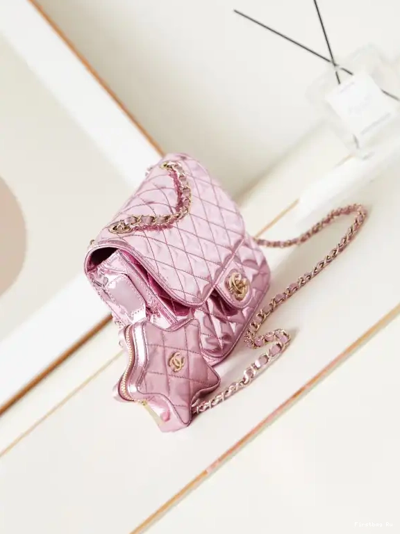 Firstbag Ru & BAG FLAP MINI COIN STAR PURSE CHANEL 0702